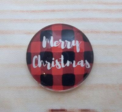 Alternate image for Buffalo Plaid Christmas Fridge Magnets