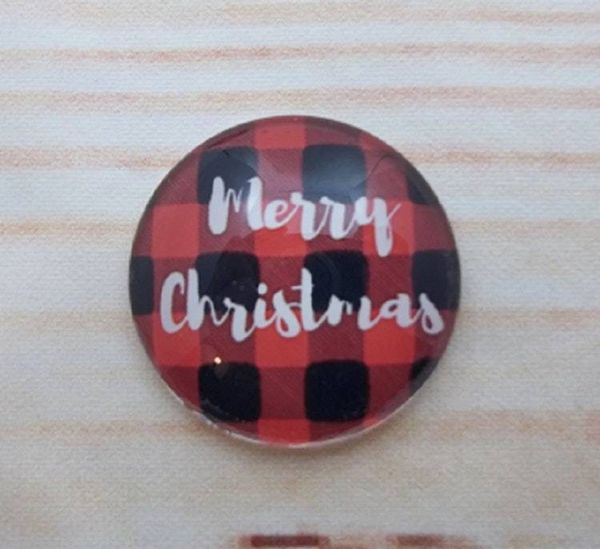 Alternate image for Buffalo Plaid Christmas Fridge Magnets