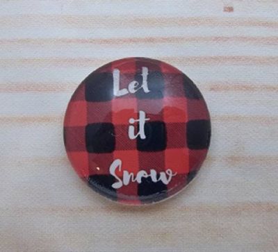 Alternate image for Buffalo Plaid Christmas Fridge Magnets