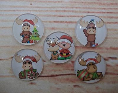 Alternate image for Festive Christmas Moose Fridge Magnets