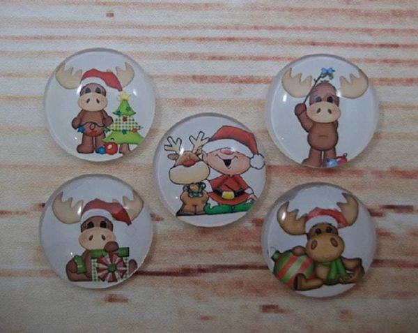 Alternate image for Festive Christmas Moose Fridge Magnets