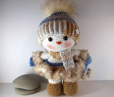Alternate image for Amigurumi Snow Baby Girl Elizabeth
