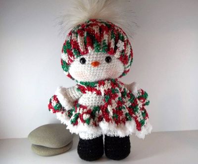 Alternate image for Amigurumi Snow Baby Girl Gabrielle