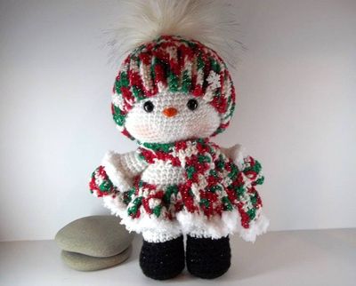 Alternate image for Amigurumi Snow Baby Girl Gabrielle