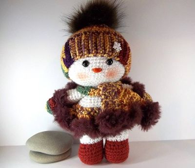 Alternate image for Amigurumi Snow Baby Girl Isabella