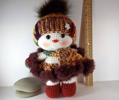 Alternate image for Amigurumi Snow Baby Girl Isabella