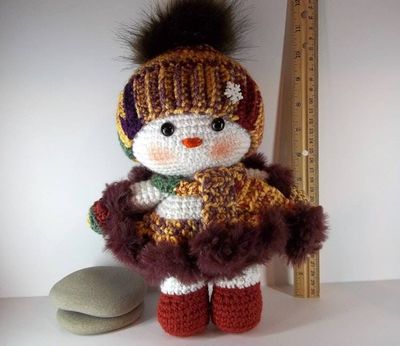 Alternate image for Amigurumi Snow Baby Girl Isabella