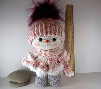 Alternate image for Amigurumi Snow Baby Girl   Charlotte
