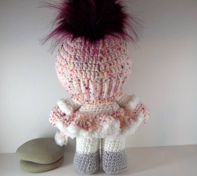 Alternate image for Amigurumi Snow Baby Girl   Charlotte