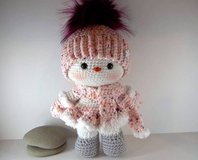 Alternate image for Amigurumi Snow Baby Girl   Charlotte