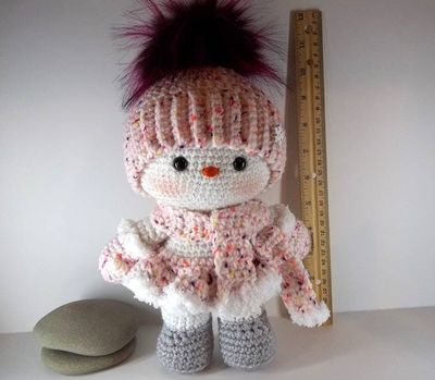 Alternate image for Amigurumi Snow Baby Girl   Charlotte