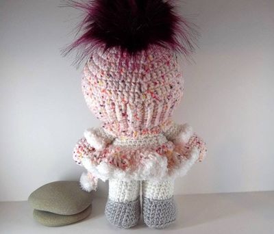 Alternate image for Amigurumi Snow Baby Girl   Charlotte