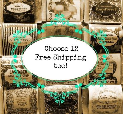 Alternate image for Goat Milk Soap, choose 12 soaps, ships free
