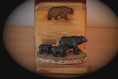 Alternate image for The Bear Crossing Set of 2 Book Ends With a Rustic Bear Accent