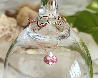 Alternate image for Red Mushroom Copper Bracelet