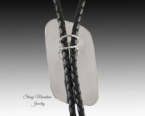 Alternate image for Designer Bolo Tie, Custom Handmade Cripple Creek Jasper Wedding Bolo Tie, Unique Contemporary Bolo Ties, One of a Kind Western Gift for Him