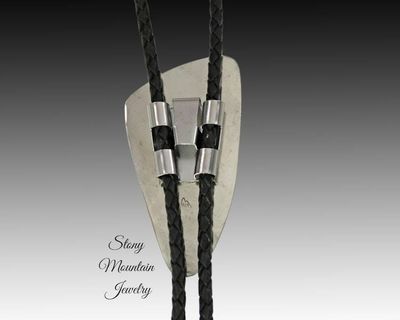 Alternate image for Custom Tiger Eye Wedding Bolo Tie in Nickel Silver & Brass, Unique Handcrafted Bolo Tie, Essential Metals Collection