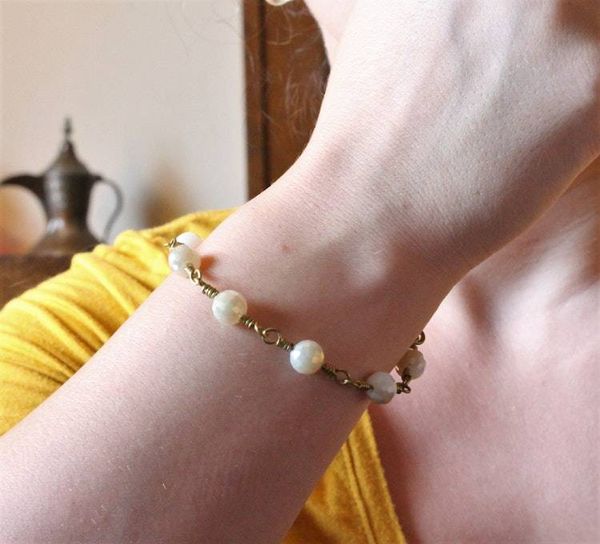Alternate image for Brass Crystal Bracelet