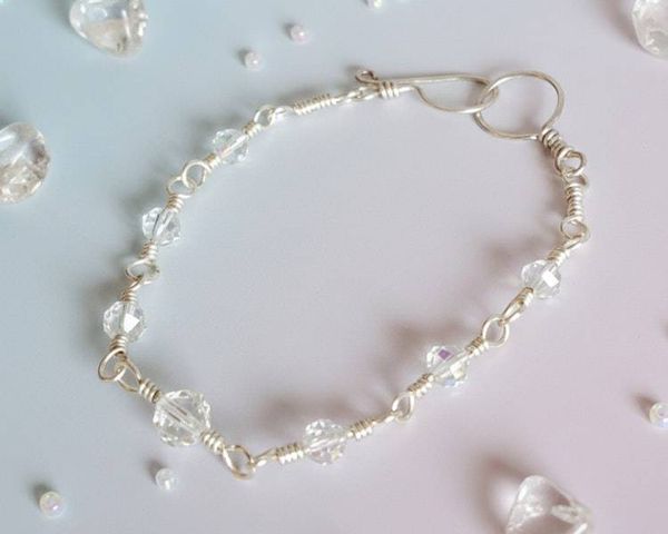 Alternate image for Silver Vintage Crystal Bracelet