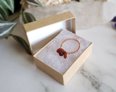 Alternate image for Copper Amber Gemstone Ring