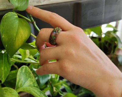 Alternate image for Opal and Polymer Clay Fantasy Ring