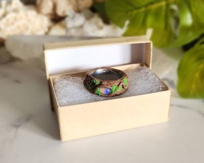 Alternate image for Opal and Polymer Clay Fantasy Ring