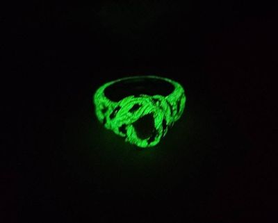 Alternate image for Pink Tourmaline Polymer Clay and Stainless Steel Ring