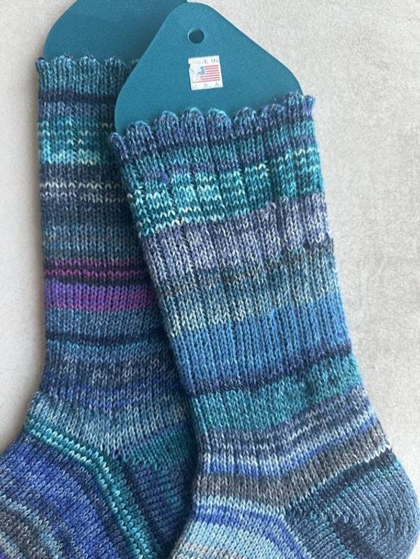 Alternate image for Scrappy Handmade Wool Socks - Soft, Warm & Colorful Winter Socks for Women