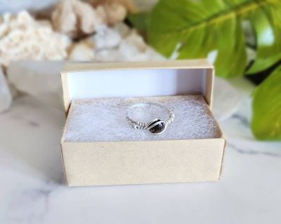 Alternate image for Smoky Quartz and Sterling Silver Adjustable Ring