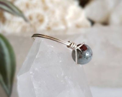 Alternate image for Sterling Silver Bloodstone Ring