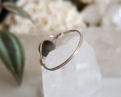 Alternate image for Sterling Silver Bloodstone Ring