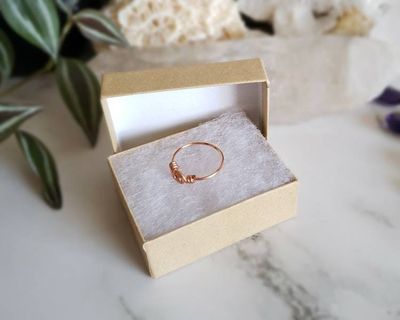 Alternate image for Simple Copper Wire Wrapped Spiral Ring