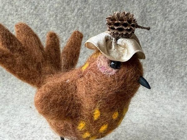 Alternate image for Needle felted Wren name Winnie