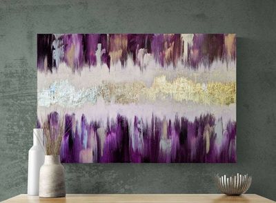 Primary image for Auric Radiance Original Gold Leaf Abstract Painting by artist Amber Lamoreaux