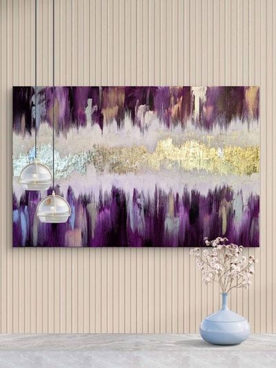 Alternate image for Auric Radiance Original Gold Leaf Abstract Painting by artist Amber Lamoreaux