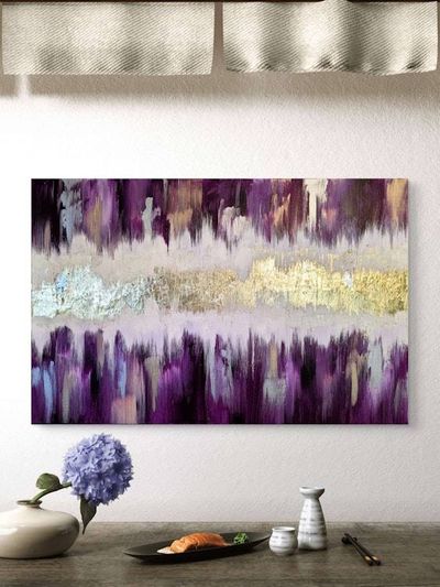 Alternate image for Auric Radiance Original Gold Leaf Abstract Painting by artist Amber Lamoreaux