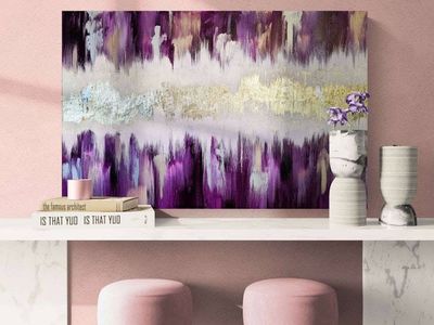 Alternate image for Auric Radiance Original Gold Leaf Abstract Painting by artist Amber Lamoreaux
