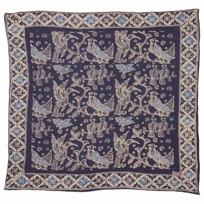 Main image for Hand Dyed Batik Bandana, 100% Soft Cotton, Bird Song (BAN0227-4)