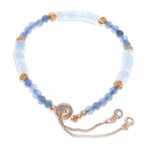 Alternate image for Quartz Beaded Adjustable Wristband Bracelet from Thailand Lasting Impression