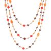 Alternate image for Colorful Multi-Gemstone Beaded Strand Necklace from Thailand Fancy Orange