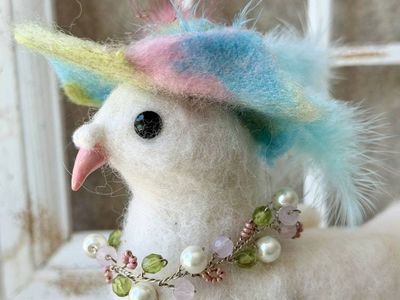 Primary image for Needle Felted Dove named Grace