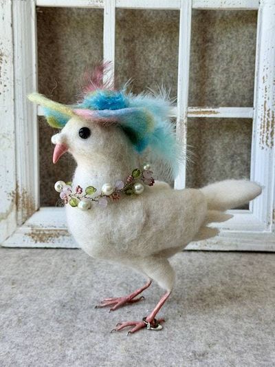 Alternate image for Needle Felted Dove named Grace