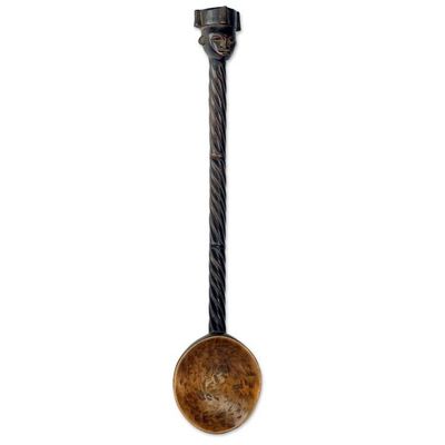 Alternate image for Hand Carved African Wood Spoon Sculpture for Wall Decor Ohenemaa Attle