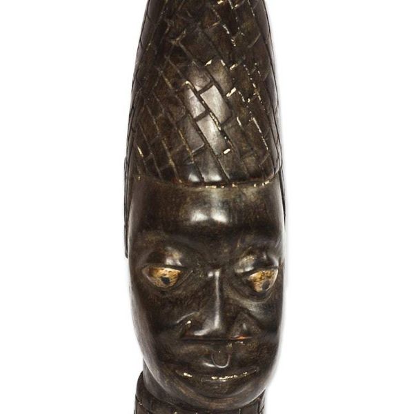 Alternate image for African Sese Wood Bust Sculpture from Ghana Chief Bust