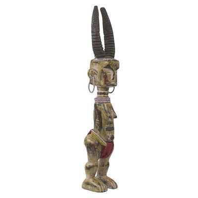 Alternate image for Traditional Fante Style African Wood Fertility Sculpture Fante Fertility Doll IV