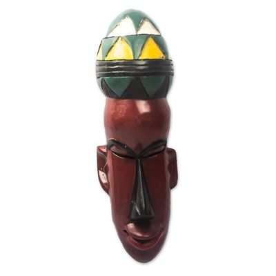 Alternate image for Artisan Crafted African Sese Wood Mask Lorm