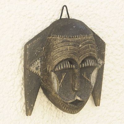 Alternate image for Handcrafted African Sese Wood Mask Bassa