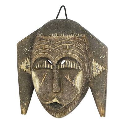 Alternate image for Handcrafted African Sese Wood Mask Bassa