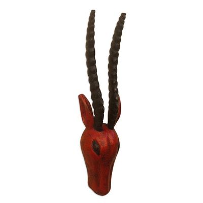 Alternate image for Hand Made Sese Wood Antelope Mask Antelope Head I
