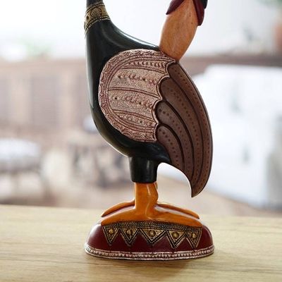 Alternate image for Wood sculpture Sankofa Bird Message